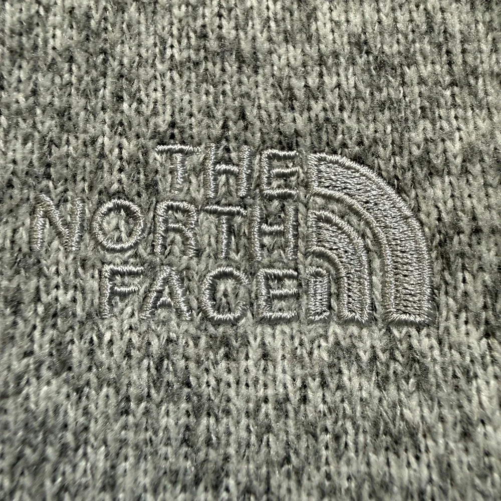 North Face Sweater Mens 2XL Heather‎ Gray 1/4 Zip Pullover Fleece Gropcore